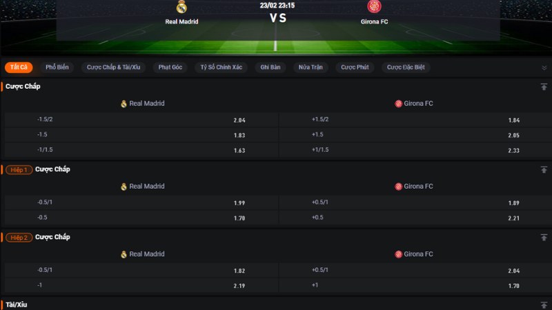 Real Madrid vs Girona
